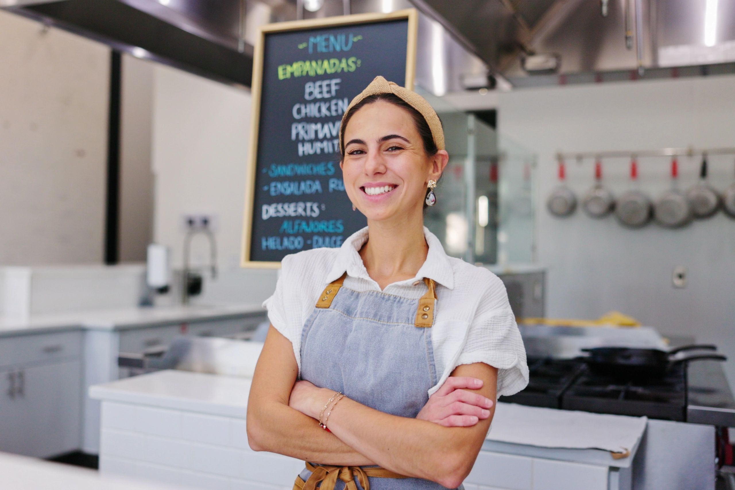happy business owner testimonial portrait