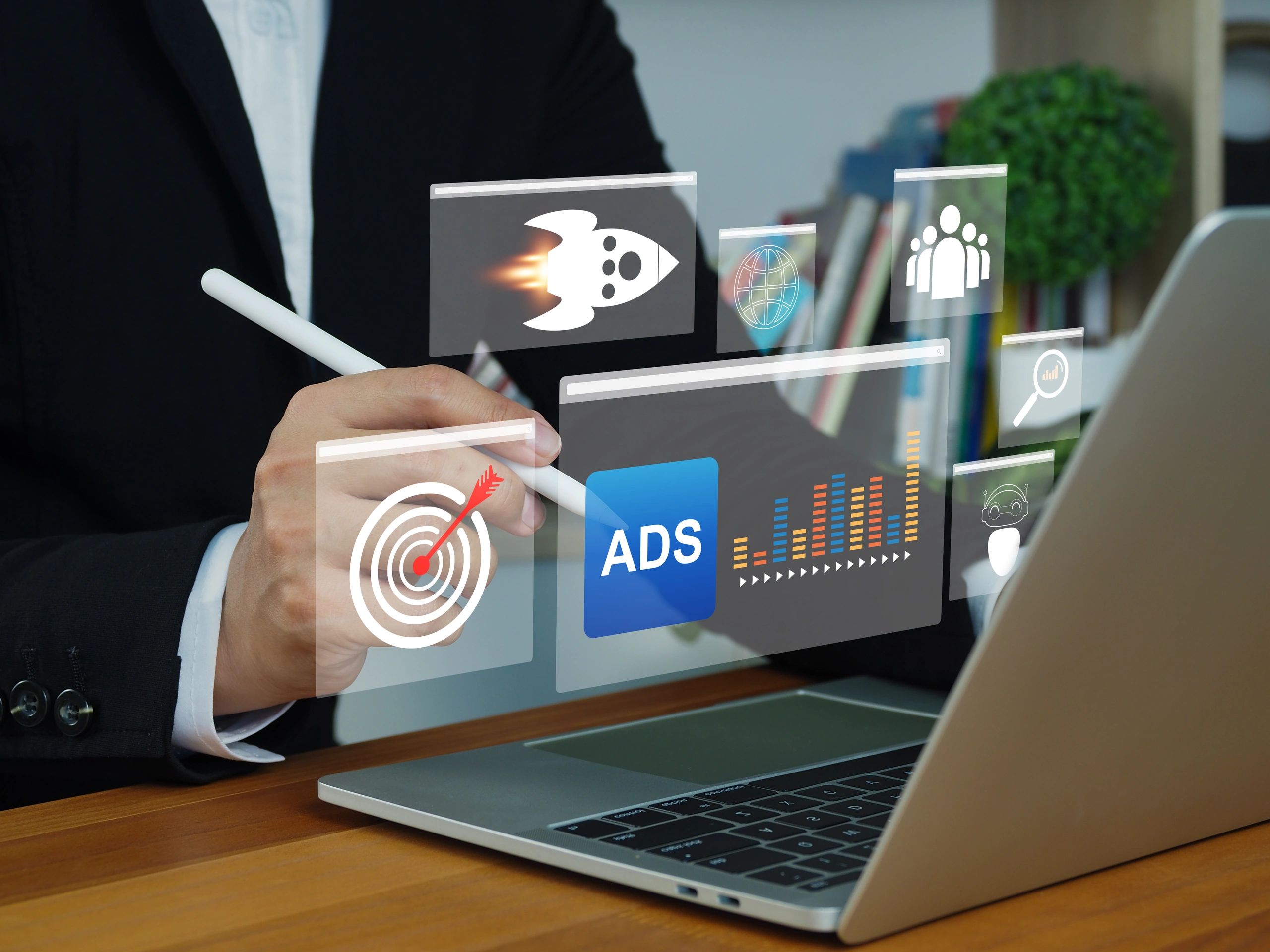digital marketing strategy service icons
