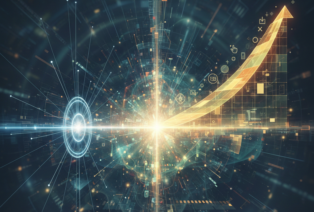 Abstract image visualizing digital marketing